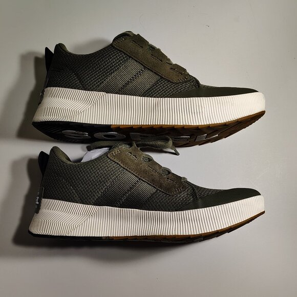 Sorel Out and About III Low Sneaker Stone Green Sea Salt Women's Size 8 - Picture 5 of 12